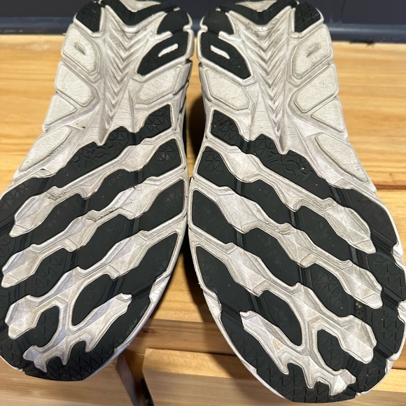 Black and White Mens Hoka Sneakers - Picture 7 of 8